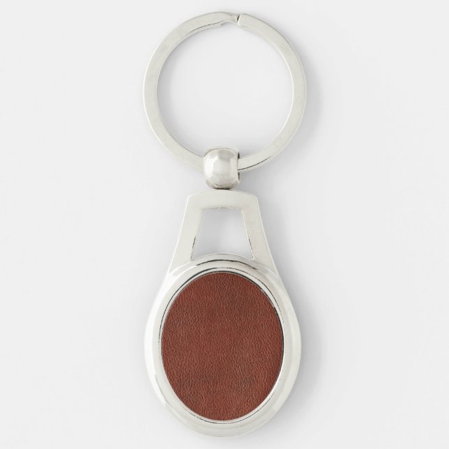 Leather Metal Keychain (Front)