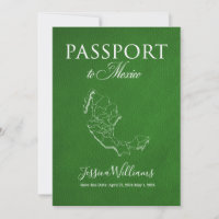 Leather Mexico Passport Save the Date