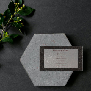 Leather Paisley Business Card