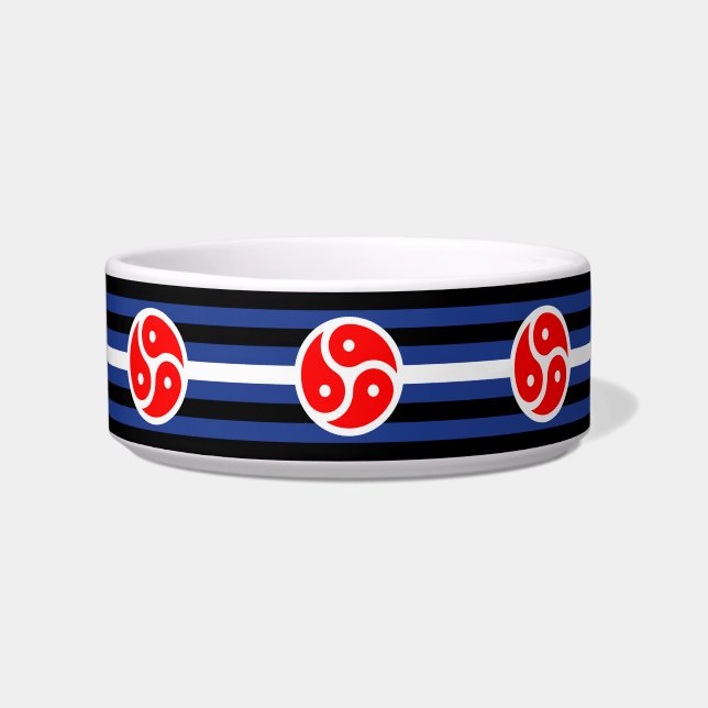Leather Practice Pride Flag Bowl (Front)