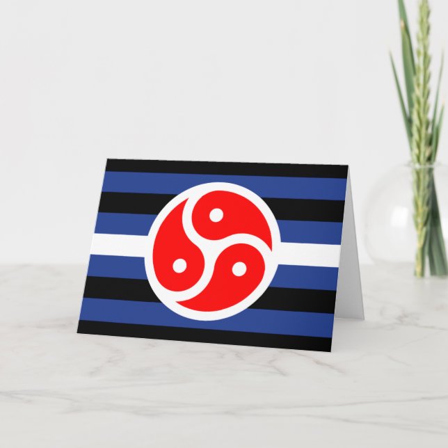Leather Practice Pride Flag Card (Front)