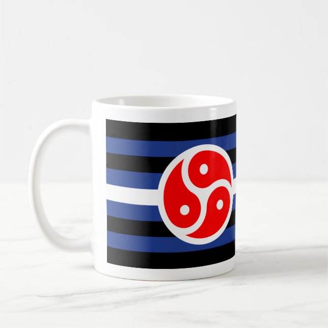 Leather Practice Pride Flag Coffee Mug (Left)