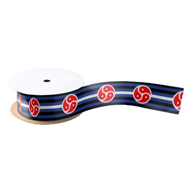 Leather Practice Pride Flag Satin Ribbon (Spool)