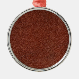 Leather Premium Round Ornament