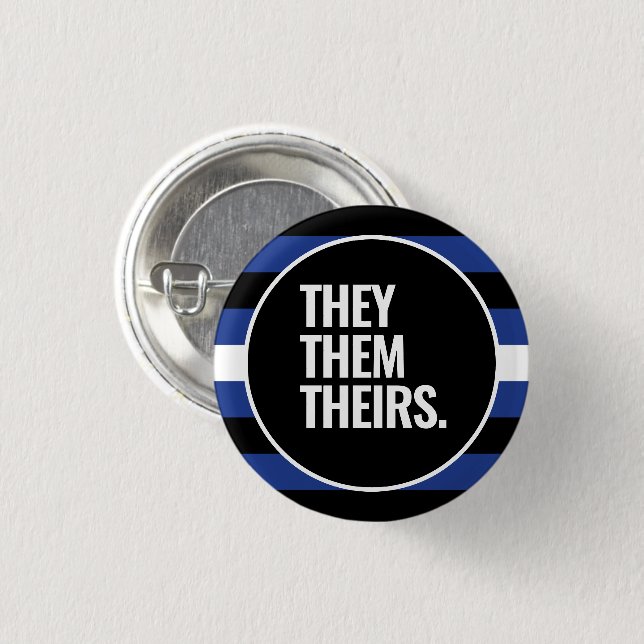 Leather Pride 3 Cm Round Badge (Front & Back)