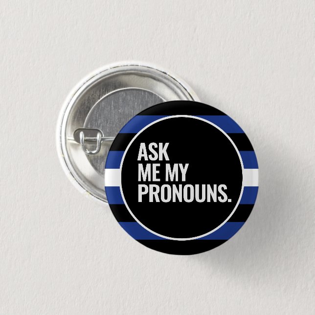 Leather Pride 3 Cm Round Badge (Front & Back)