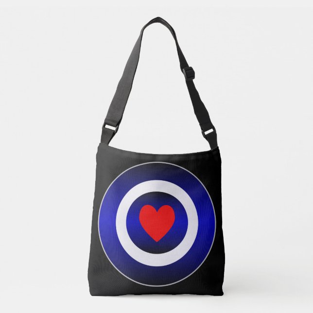 Leather Pride Circles Symbol Crossbody Bag (Front)