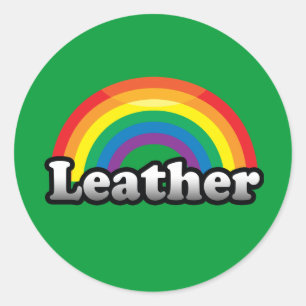 LEATHER PRIDE CLASSIC ROUND STICKER