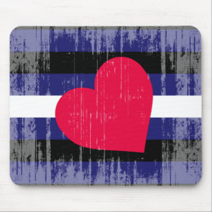 LEATHER PRIDE DISTRESSED DESIGN MOUSE PAD