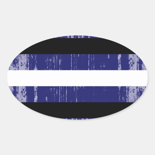 LEATHER PRIDE distressed Oval Sticker (Front)