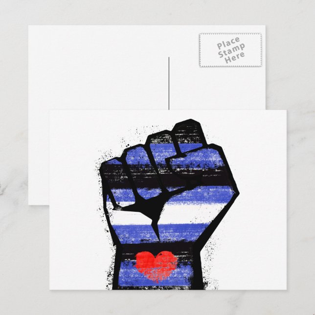 Leather Pride Fist Postcard (Front/Back)