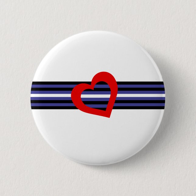 Leather Pride Flag 6 Cm Round Badge (Front)