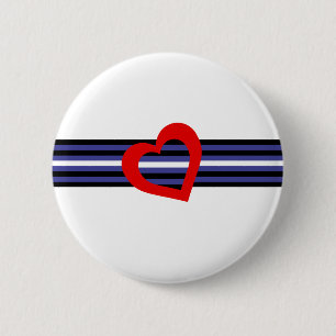 Leather Pride Flag 6 Cm Round Badge