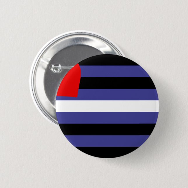 Leather Pride Flag 6 Cm Round Badge (Front & Back)