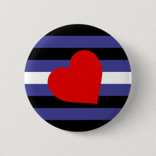 Leather Pride Flag 6 Cm Round Badge