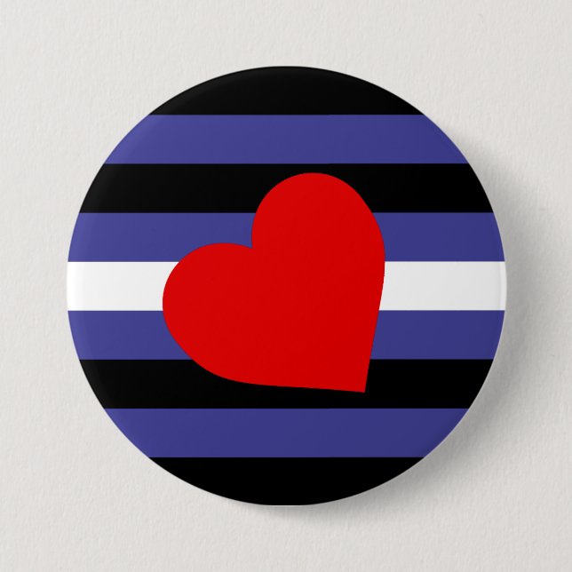 Leather Pride Flag 7.5 Cm Round Badge (Front)