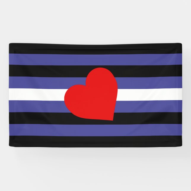 Leather Pride Flag Banner (Horizontal)