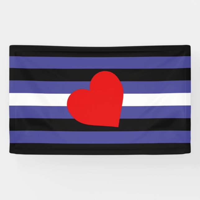 Leather Pride Flag Banner (Horizontal)