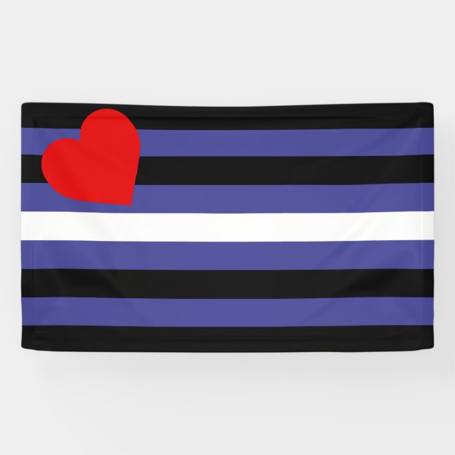 Leather Pride Flag Banner (Horizontal)