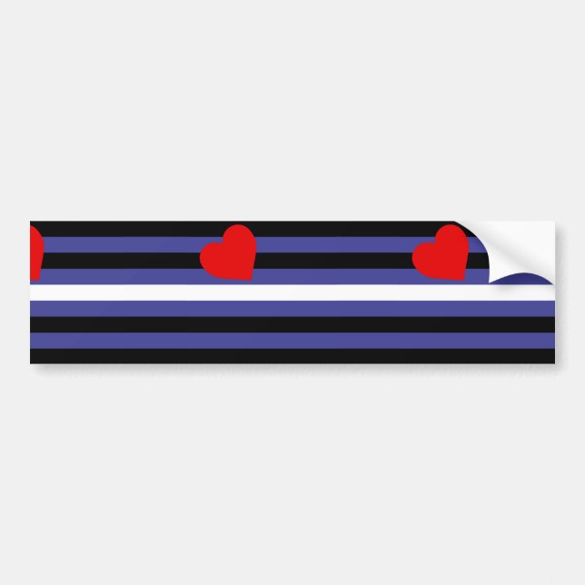 Leather Pride Flag Bumper Sticker (Front)