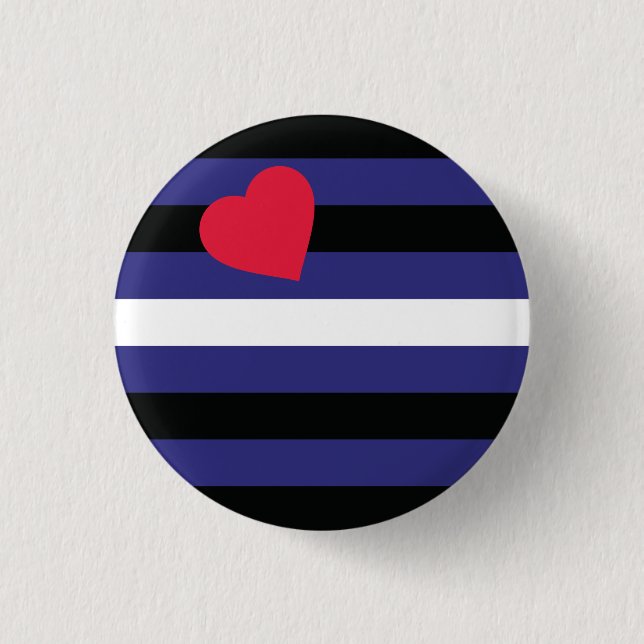 Leather Pride Flag Button (Front)