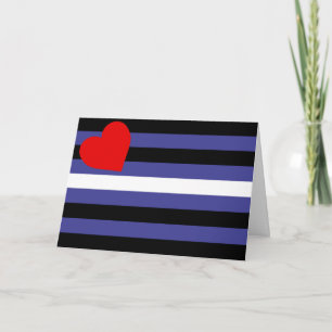 Leather Pride Flag Card