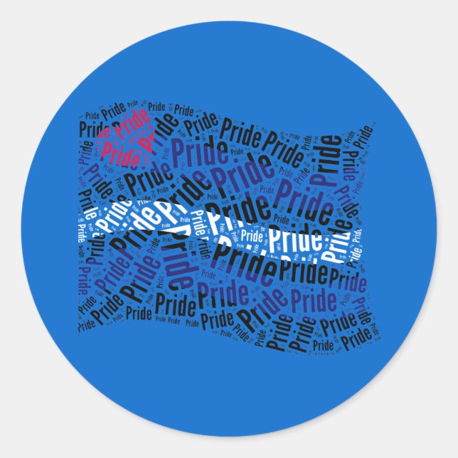 Leather Pride Flag Classic Round Sticker (Front)