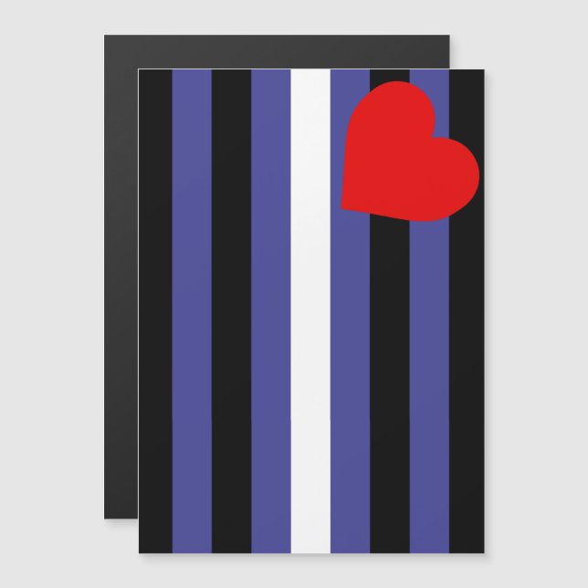 Leather Pride Flag Magnetic Invitation (Front/Back)