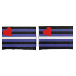 Leather Pride Flag Pillowcase