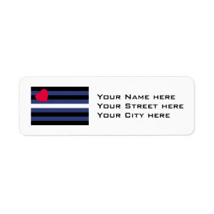Leather Pride Flag Return Address Label