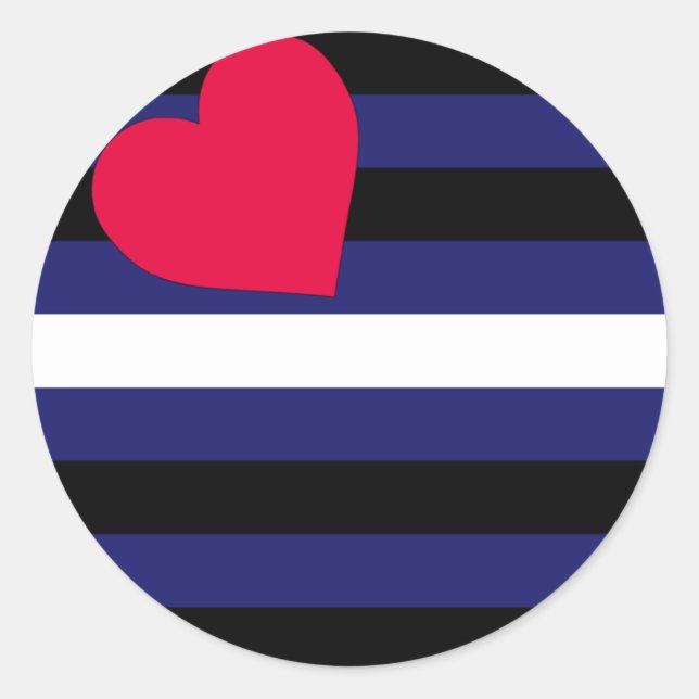 Leather Pride Flag Sticker (Front)
