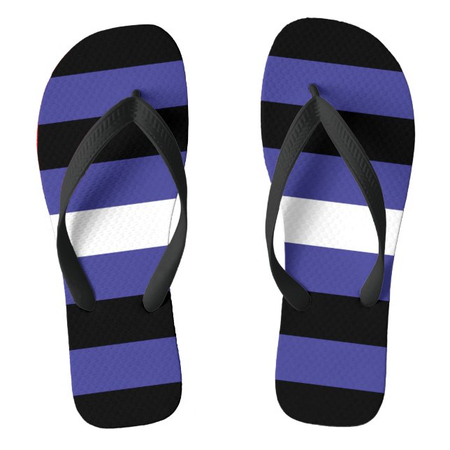Leather Pride Flag Thongs (Footbed)
