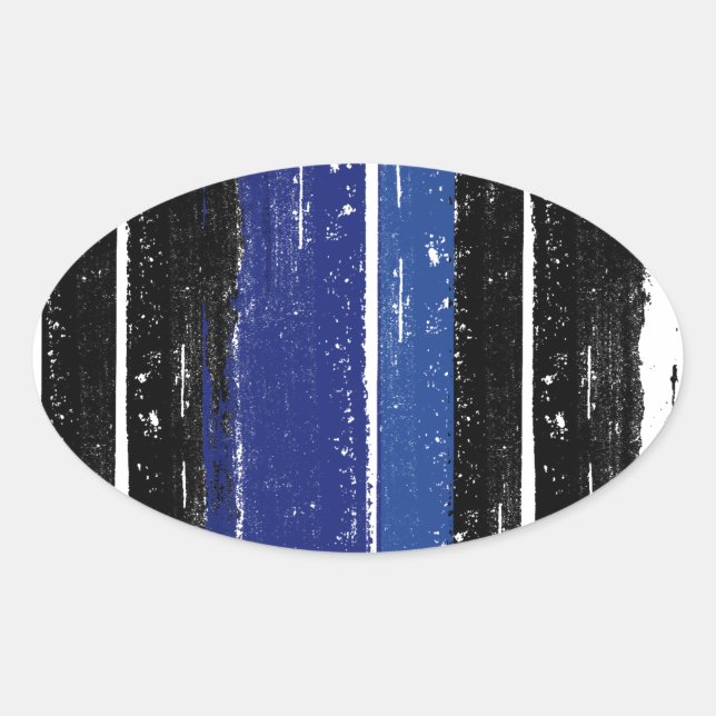 LEATHER PRIDE INK BAR OVAL STICKER (Front)