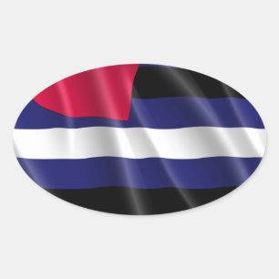 LEATHER PRIDE OVAL STICKER