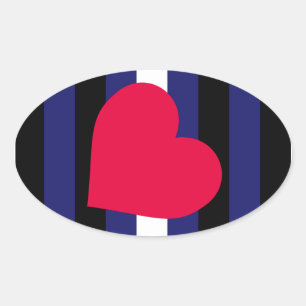 Leather Pride Oval Sticker