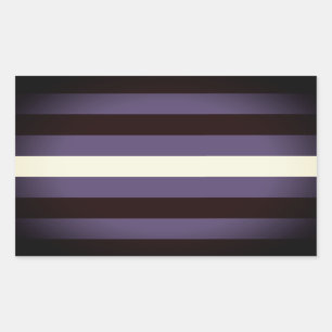 Leather Pride Stripes Rectangular Sticker