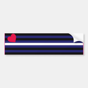 LEATHER PRIDEFLAG BAR BUMPER STICKER