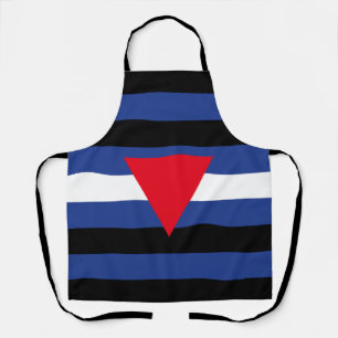 Leather Queer Pride Flag Apron