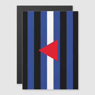 Leather Queer Pride Flag Magnetic Invitation