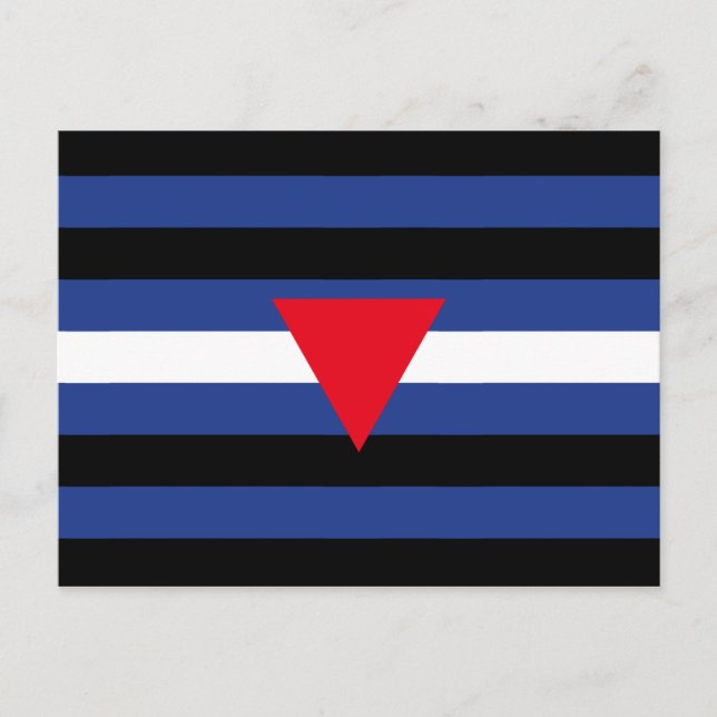 Leather Queer Pride Flag Postcard (Front)