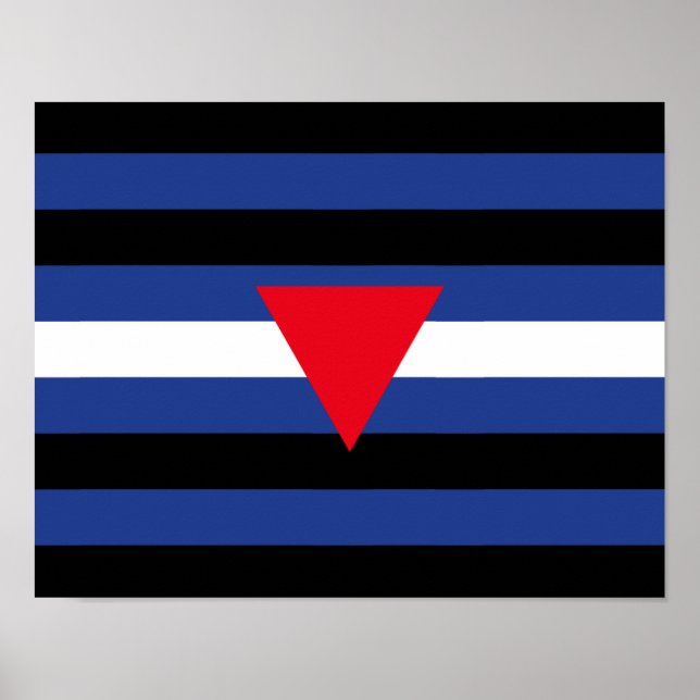 Leather Queer Pride Flag Poster (Front)