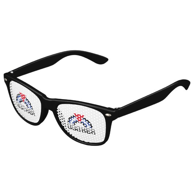 Leather Queer Pride Kids Sunglasses (Angled)