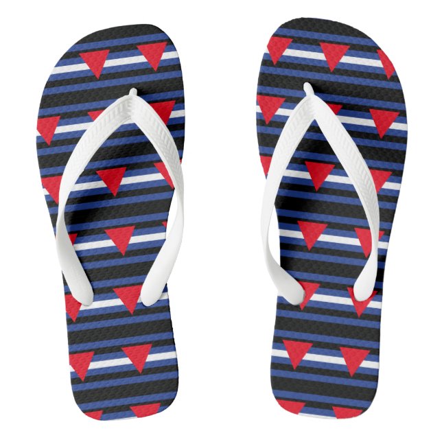 Leather Queer Pride Thongs (Footbed)