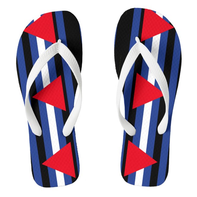 Leather Queer Pride Thongs (Footbed)