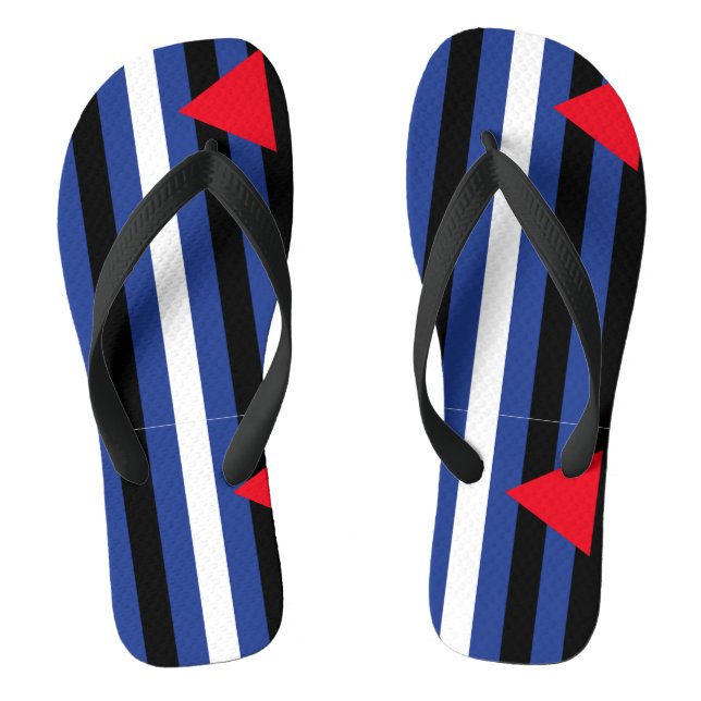 Leather Queer Pride Thongs (Footbed)