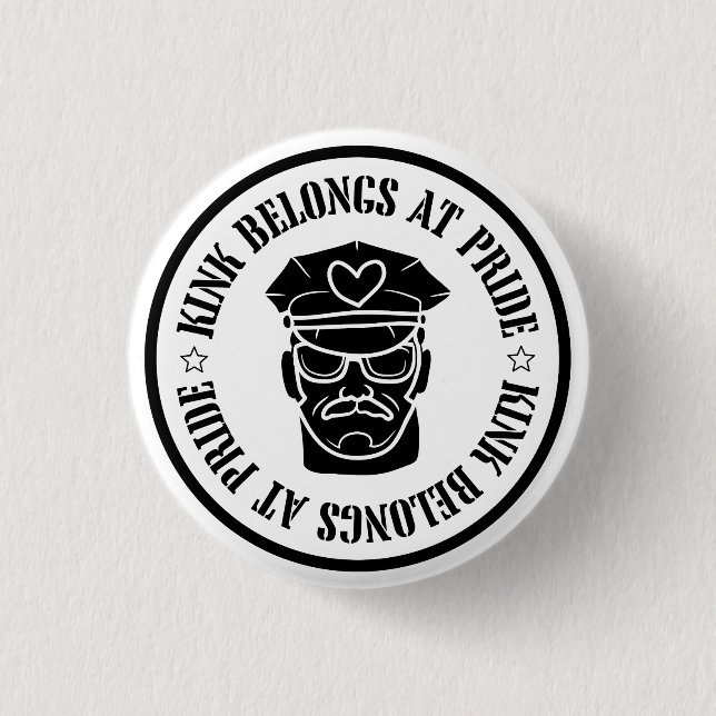 Leather Roots 3 Cm Round Badge (Front)