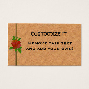 Leather & Rose Personal Profile Card