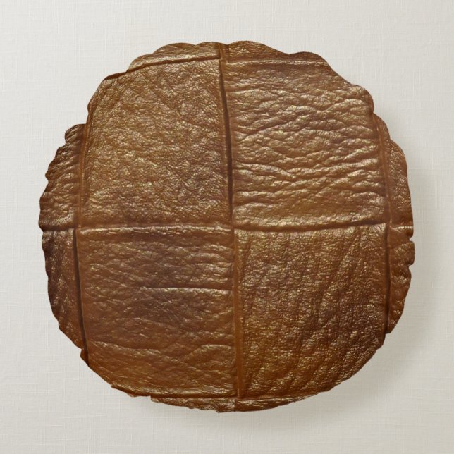 leather round cushion (Front)