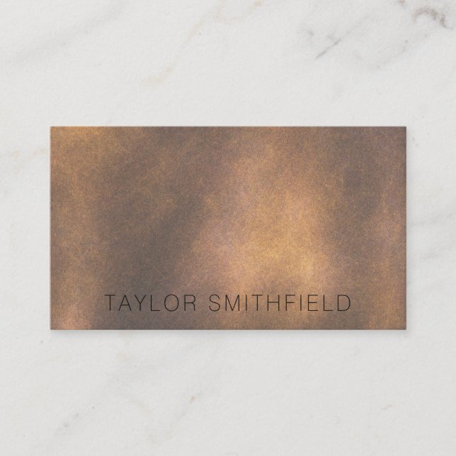 Leather Rustic Texture Business Card (Front)