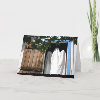 “Leather Shop Ghost" Hallowe’en Card #1